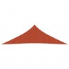 Toldo de vela HDPE terracota 160 g/m² 3.5x3.5x4.9 m 3
