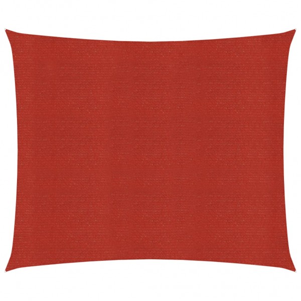 Toldo de vela rojo HDPE 160 g/m² 4.5x4.5 m D