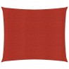 Para-sol estilo vela 160 g/m² 4.5x4.5 m PEAD vermelho 1