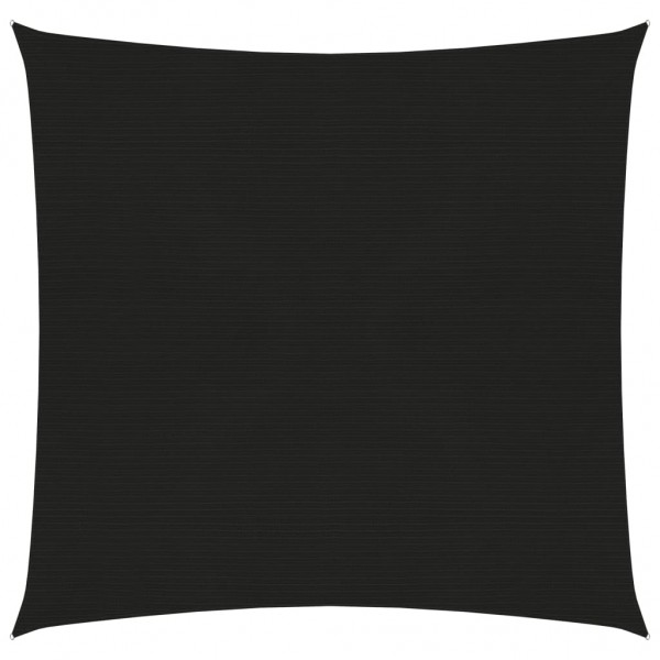 Toldo de vela HDPE negro 160 g/m² 4.5x4.5 m D