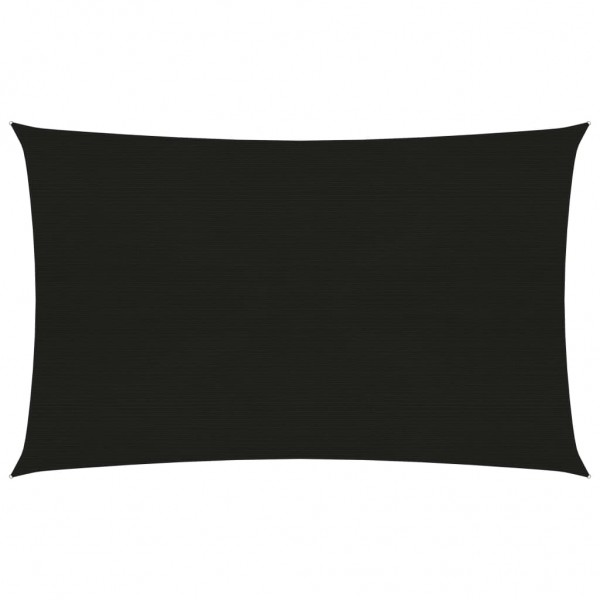 Toldo de vela negro HDPE 160 g/m² 2x4.5 m D