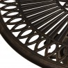 Mesa de jardim 62x62x65 cm alumínio fundido bronze 4