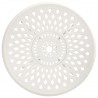 Mesa de jardín aluminio fundido blanca 78x78x72 cm 3