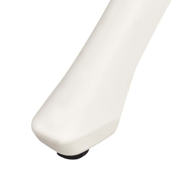 Mesa de jardim 78x78x72 cm alumínio fundido branco M 5