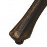 Mesa de jardim 90x90x74 cm alumínio fundido bronze 5