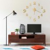Reloj 3D de pared con diseño moderno dorado 100 cm XXL 1