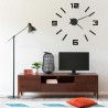 Reloj 3D de pared con diseño moderno negro 100 cm XXL 1