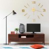 Reloj 3D de pared con diseño moderno dorado 100 cm XXL 1