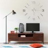 Reloj 3D de pared con diseño moderno plateado 100 cm XXL 1