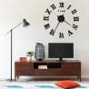 Reloj 3D de pared con diseño moderno negro 100 cm XXL 1