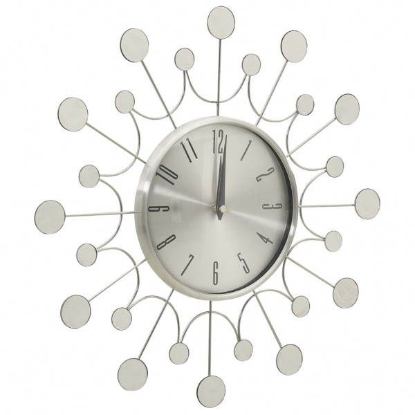 325165  Wall Clock Silver 40 cm Metal M 3