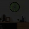 Reloj de pared luminoso negro 30 cm 2