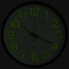 Reloj de pared luminoso negro 30 cm 3