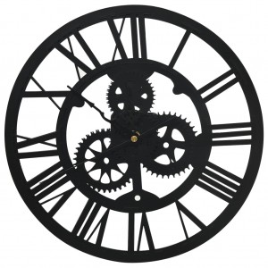 Reloj de pared acrílico negro 30 cm H