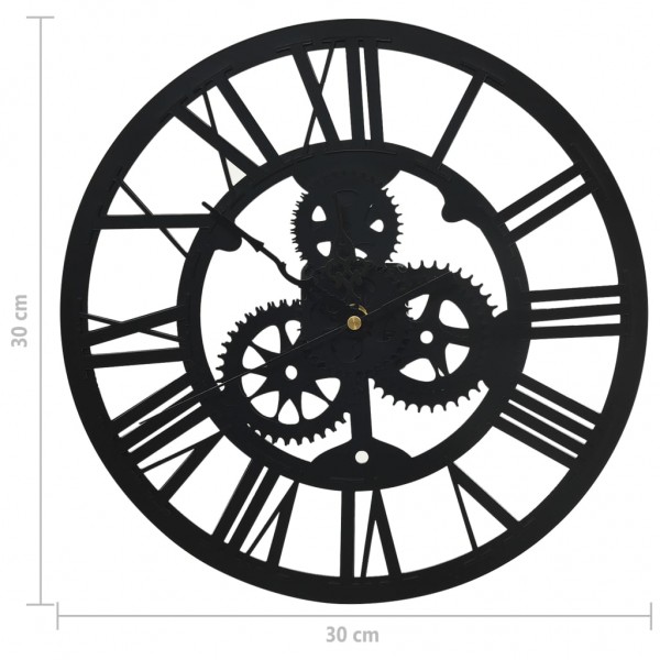 Reloj de pared acrílico negro 30 cm M 5