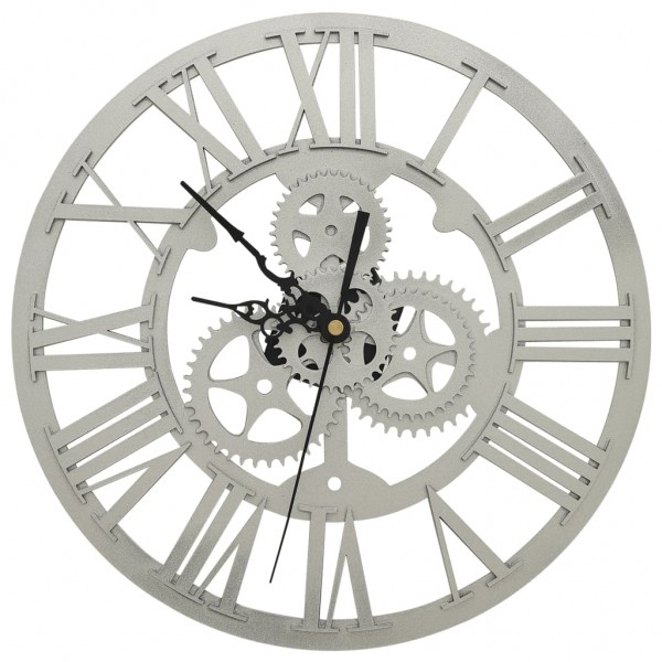 Reloj de pared acrílico plateado 30 cm M 2