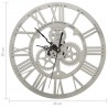 Reloj de pared acrílico plateado 30 cm 5