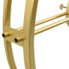 Reloj de pared de hierro dorado 52 cm 4