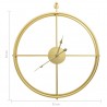 Reloj de pared de hierro dorado 52 cm 5
