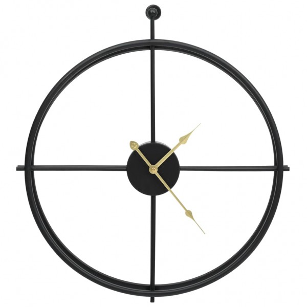 Relógio de parede 52 cm ferro preto M 2