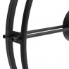 Relógio de parede 52 cm ferro preto 4