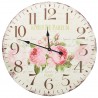 Reloj de pared vintage con flores 60 cm 2