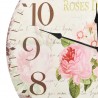 Reloj de pared vintage con flores 60 cm 4