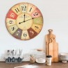 Reloj de pared vintage colorido 60 cm 1