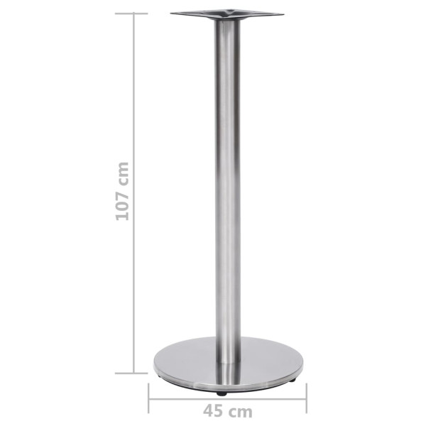 Toalha de mesa articulada em aço inoxidável chapeado Ø45x107 cm M 5