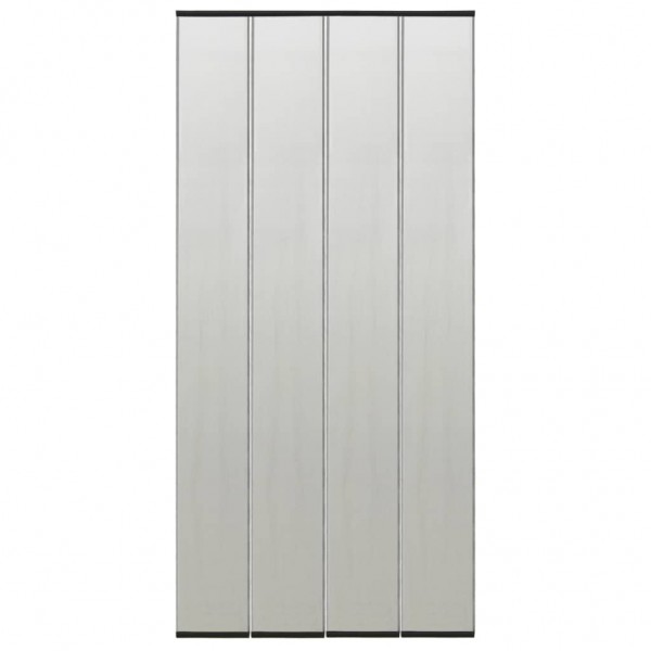 Mosquitera para puerta 5 pzas cortina de malla negro 120x240 cm D