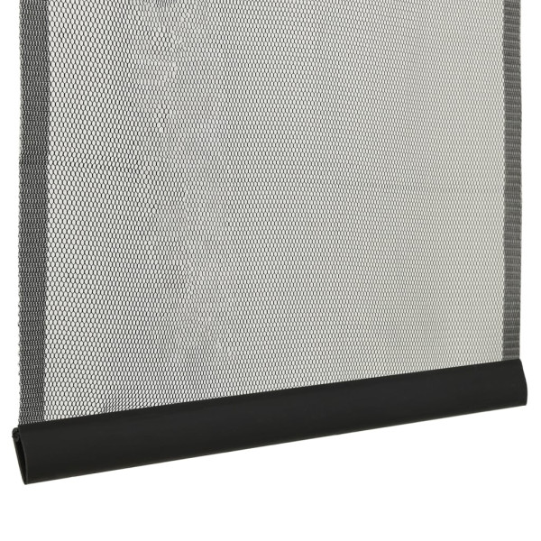 Mosquitera para puerta 5 pzas cortina de malla negro 120x240 cm M 5