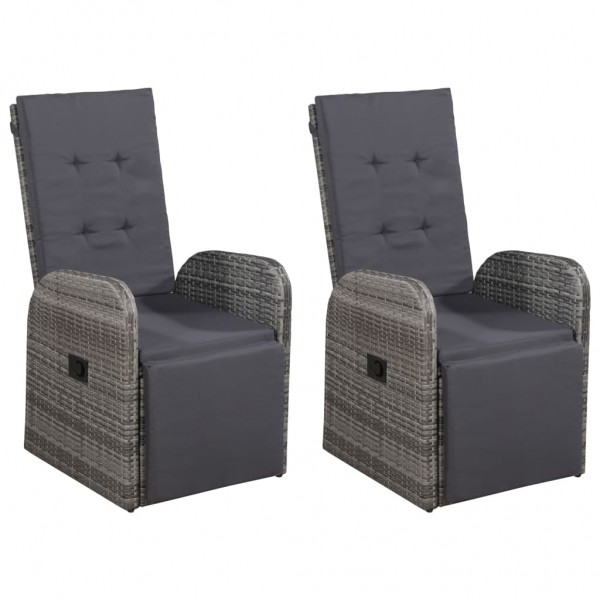 5 pcs conjunto de jantar para jardim cinzento M 3