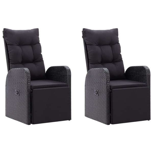 5 pcs conjunto de jantar para jardim preto M 3