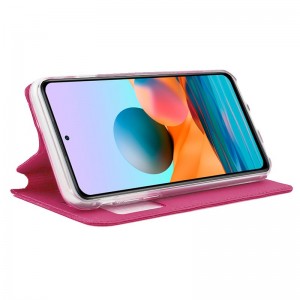 Fundação COOL Capa de Flip para Xiaomi Redmi Note 10 Pro Liso Rosa H