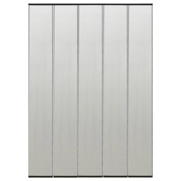 Mosquitera para puerta 10 pzas cortina de malla negro 240x240cm D