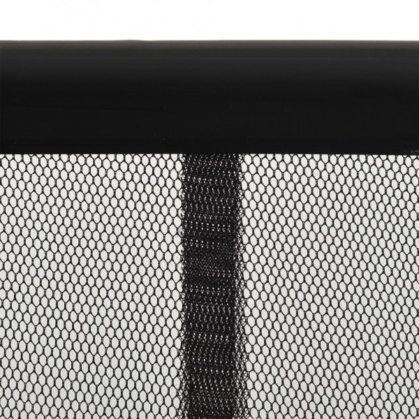 Mosquitera para puerta 10 pzas cortina de malla negro 240x240cm M 5