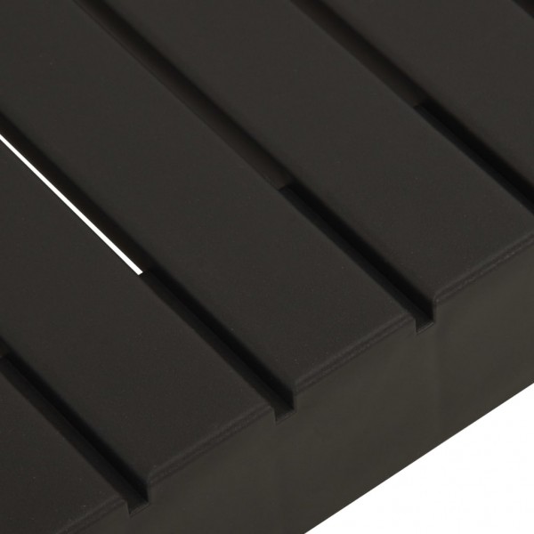 Set de muebles de jardín 3 piezas con cojines plástico gris M 5