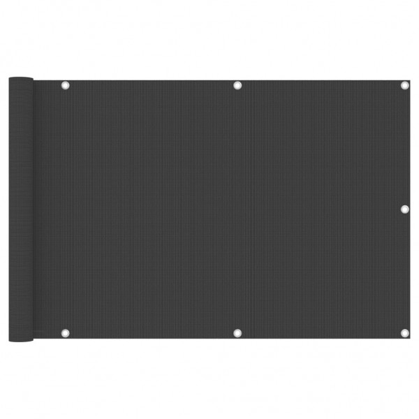 Toldo para balcón HDPE gris antracita 90x300 cm D