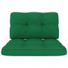 Cojines para palets 2 unidades tela verde 3