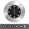 Lámparas solares de suelo 8 unidades luces LED color RGB 4