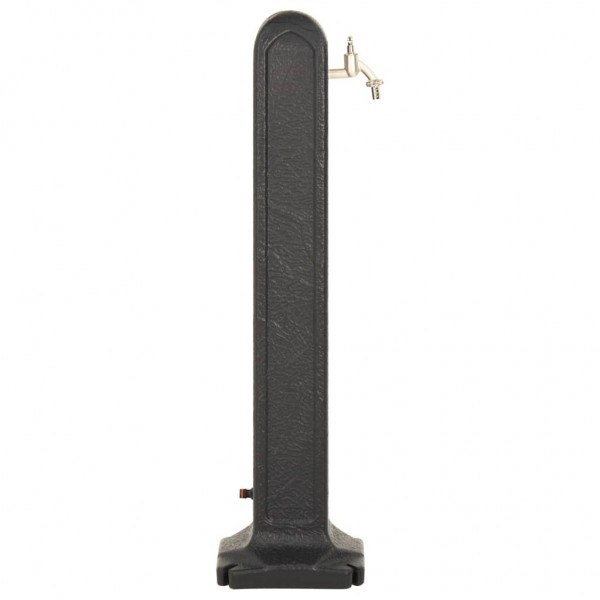 Coluna de água para jardim com torneira aspeto pedra antracite M 4