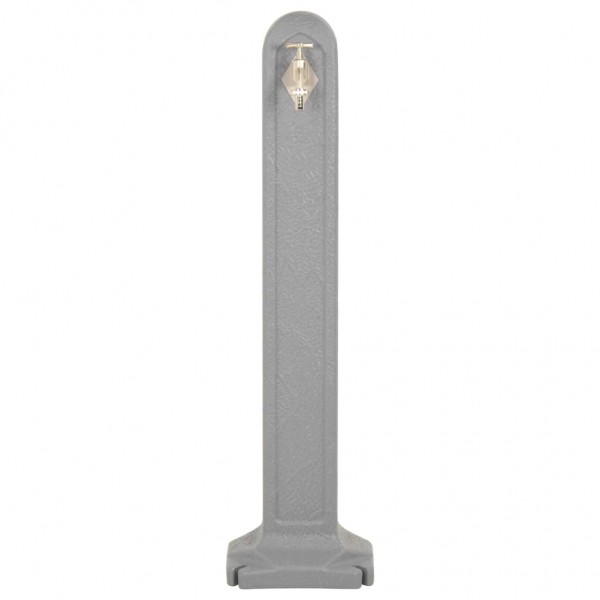 Cisterna de jardín con grifo aspecto de piedra gris claro M 3