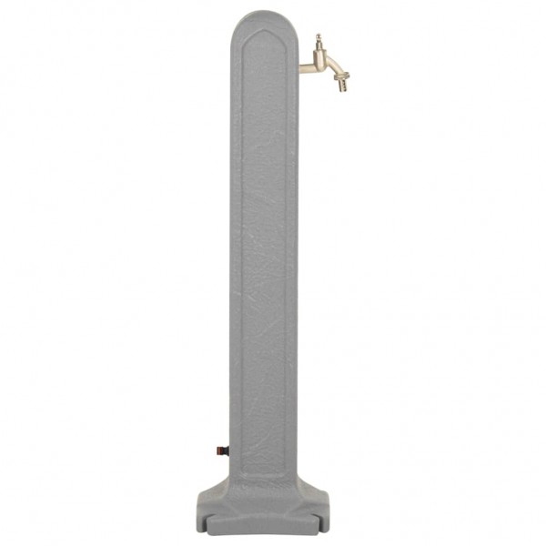 Cisterna de jardín con grifo aspecto de piedra gris claro M 4