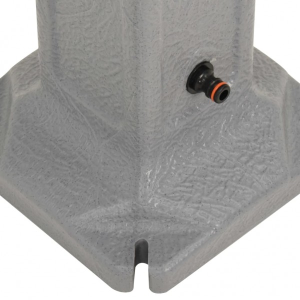 Coluna água p/ jardim c/ torneira aspeto pedra cinzento-claro M 5