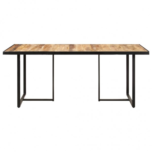 Mesa de jantar 160 cm madeira de mangueira áspera M 2