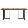 Mesa de jantar 160 cm madeira de mangueira áspera 2