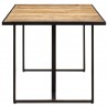 Mesa de comedor madera de mango rugosa 160 cm 3