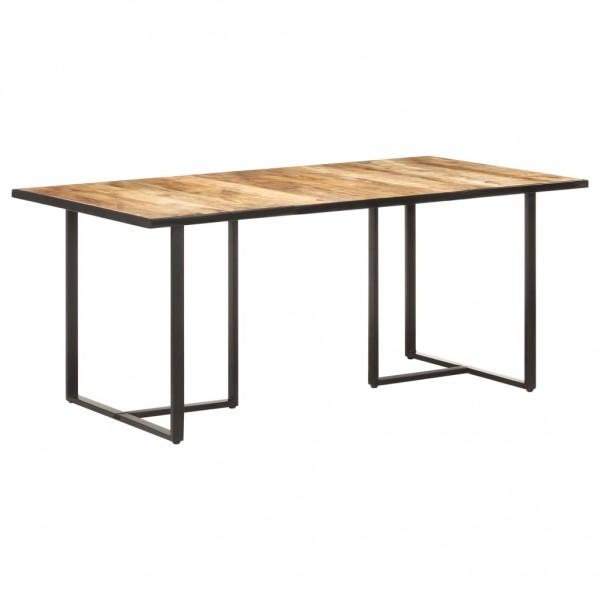 Mesa de comedor madera de mango rugosa 180 cm D