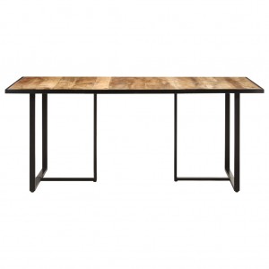 Mesa de jantar 180 cm madeira de mangueira áspera H