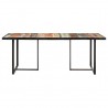 Mesa de comedor de madera maciza reciclada 200 cm 2
